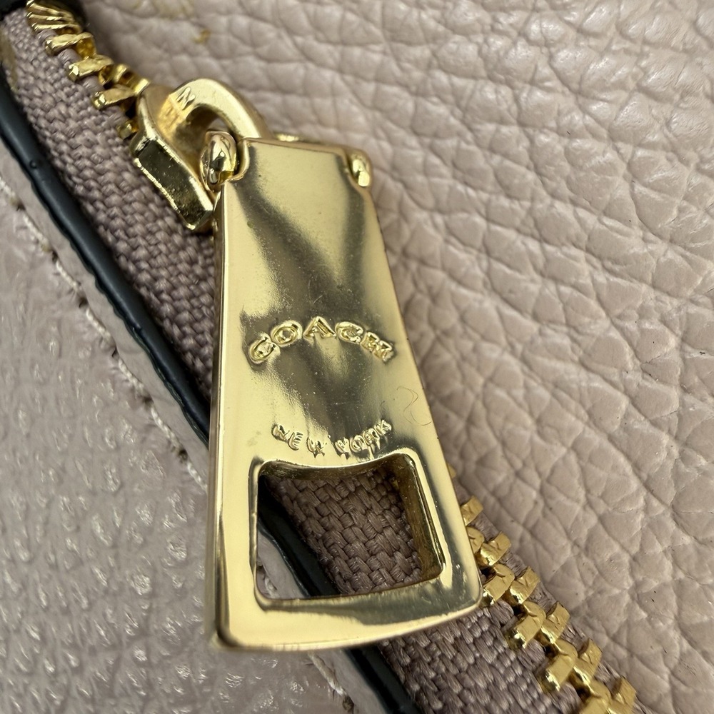 Coach Pink and Brown Leather Satchel - Picture 9 of 16
